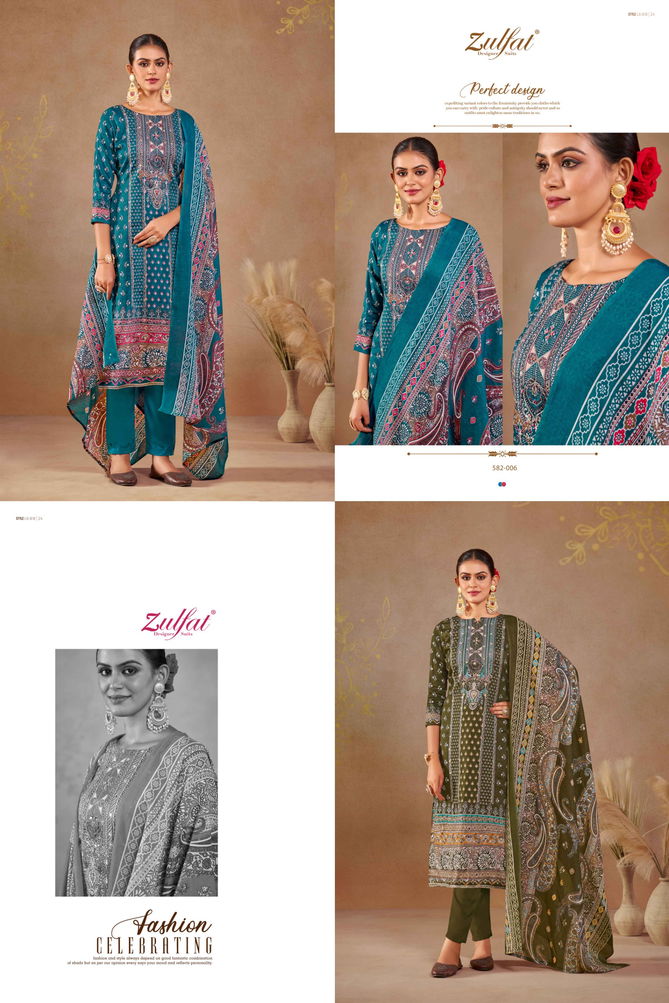 Sajni By Zulfat Printed Jam Cotton Dress Material Wholesale Shop In Surat